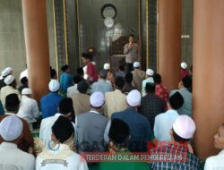 Jumat Berkah Kapolsek Memberikan Himbauan Kepada Para Jamaah Salat Jumat